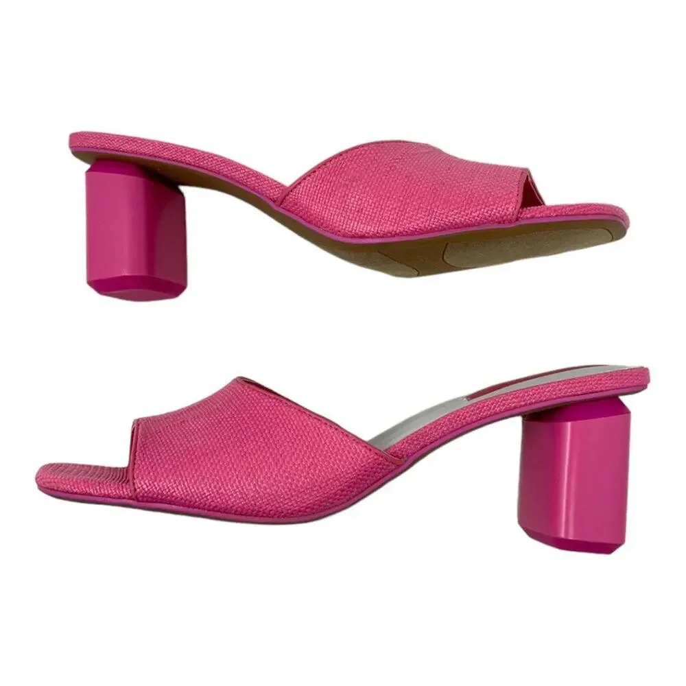 Franco Sarto Linley Slide Sandals Pink Size 6 NWT $110 MSRP - Picture 3 of 7